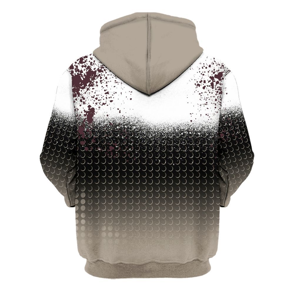 Hoodie To Match AMM Retro Phantom 4s - Halftone Time Is Money All Over Print