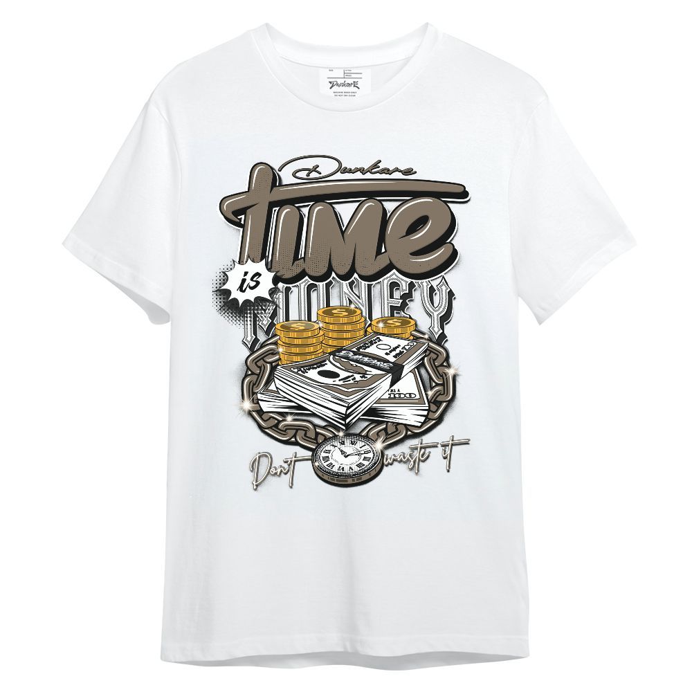 Shirt To Match Low OG Dark Mocha 1s - Time Is Money Graphic