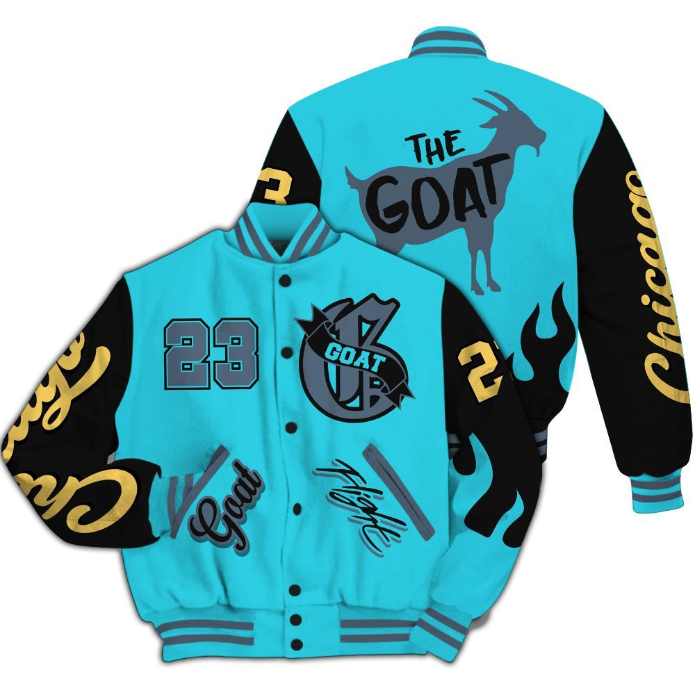 Varsity Jacket To Match Retro Gamma Blue 11s - The G.O.A.T Streetwear All Over Print