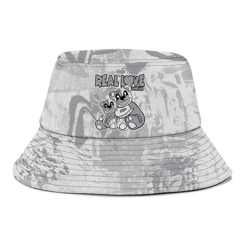Bucket Hat To Match Low OG Wolf Grey 1s - Sincere Fondness Bear Graphic