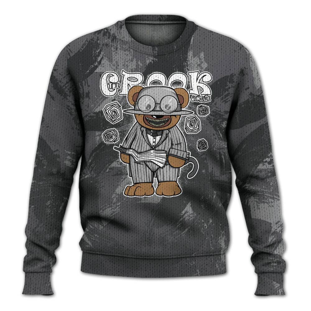 Knitted Sweater To Match White Thunder 4s - Swindler Bear Circle Slpash