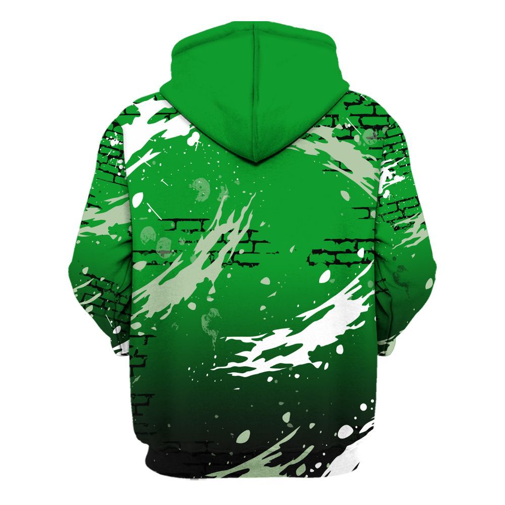Hoodie To Match Green Spark CJ1 T-Rex - Values Of Loyalty Drip All Over Print