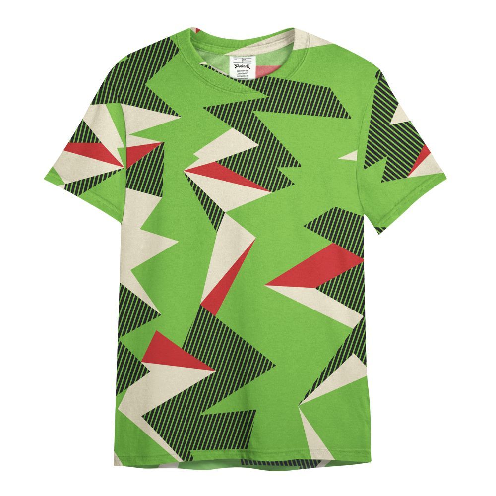 Shirt To Match Air Max Waffle SP Action Green - Geometric Camouflage Pattern All Over Print