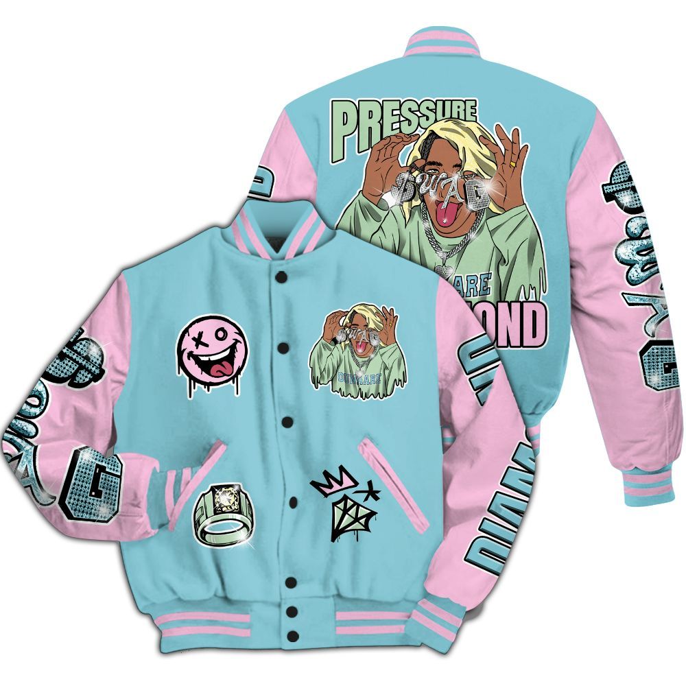 Varsity Jacket To Match SB Dunk Low Visty - Pressures Makes Varsity Jacket To Match All Over Print