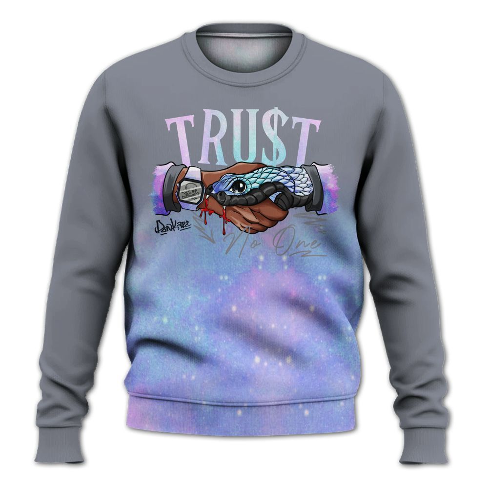 Sweatshirt To Match Zen Master 4s - Snake Trust No One Drip All Over Print