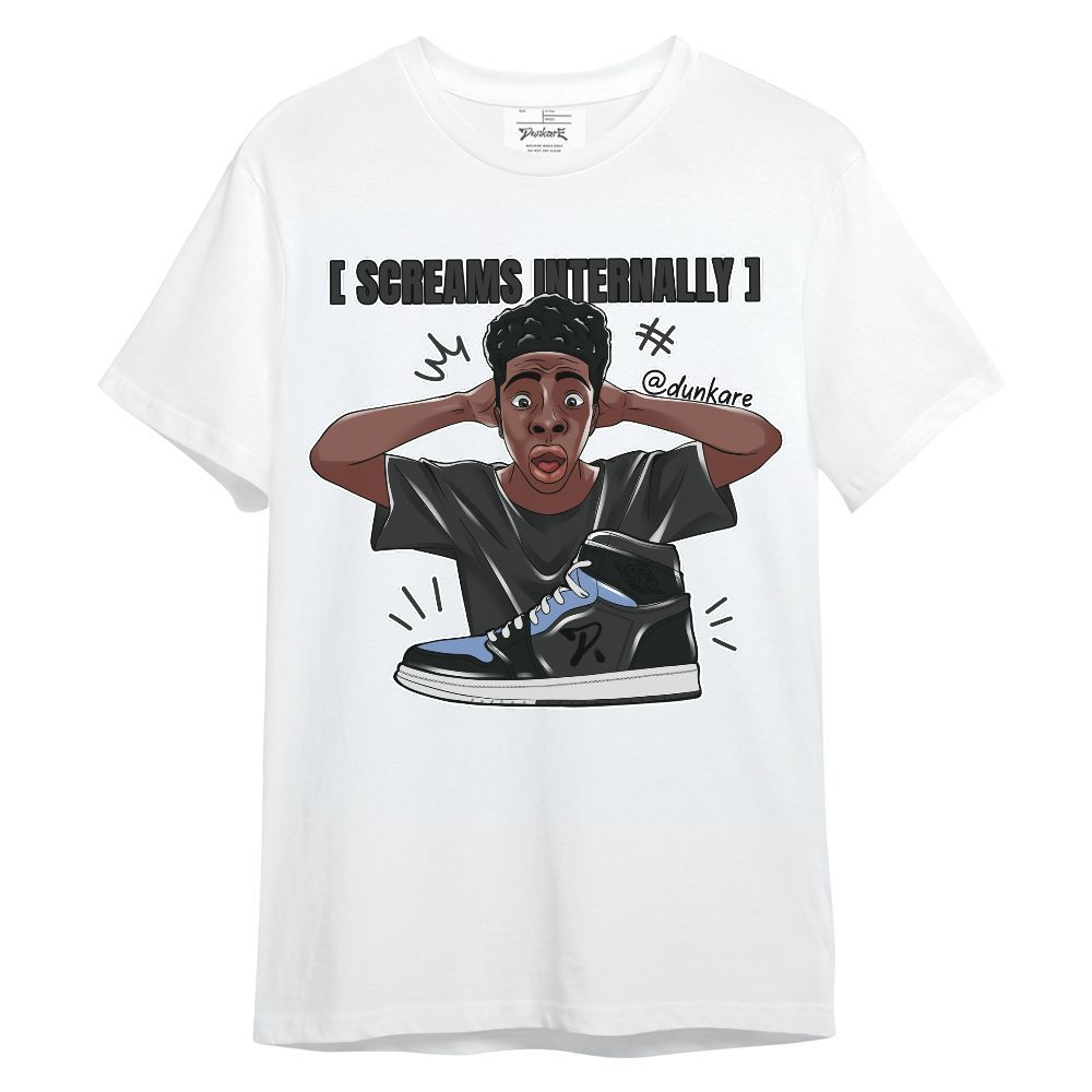 Shirt To Match Mid Space Jam 1s - Scream Internally Unisex Shirt