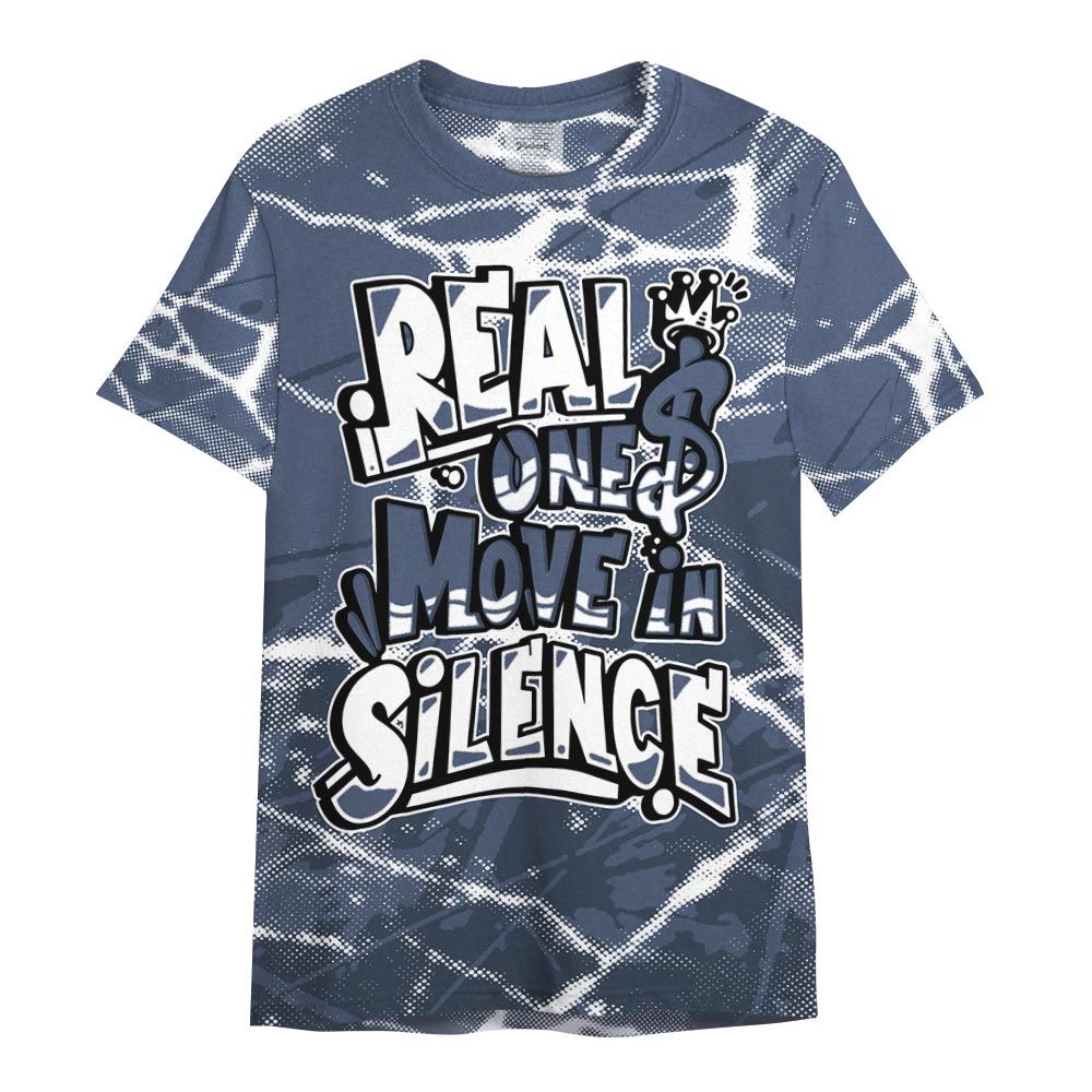 Shirt To Match Low Diffused Blue 11s - Ones Move In Silence Graphic Profound Shirt Unisex
