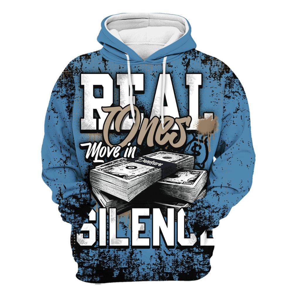 Hoodie To Match Air Force 1 Stash - Move In Silence Money Street Retro All Over Print