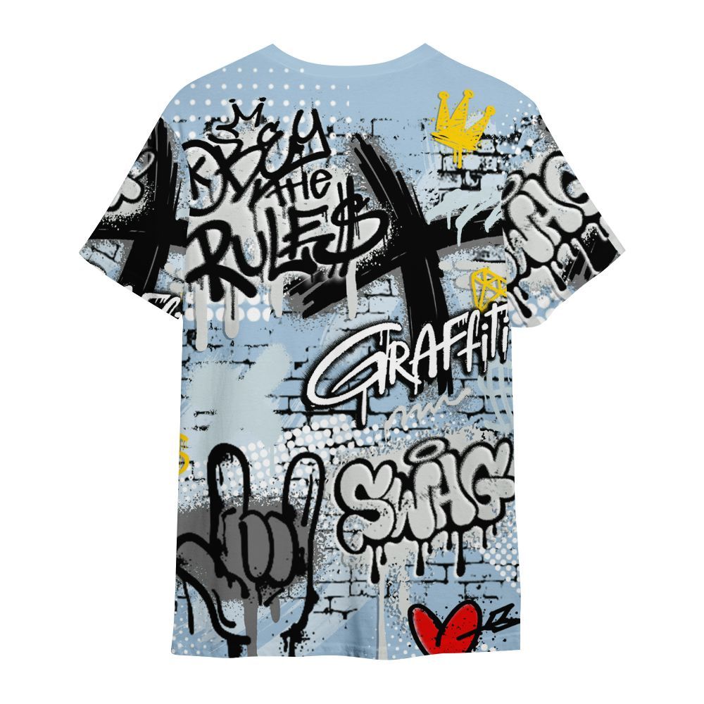 Shirt To Match Forget Me Not 4s - True It Real Graffiti Streetwear All Over Print
