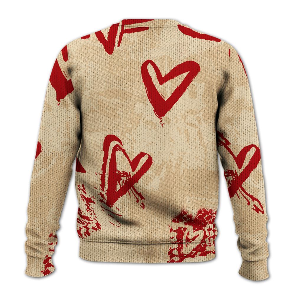 Knitted Sweater To Match Dunk Low Strawberry Waffle - Sincere Fondness Bear