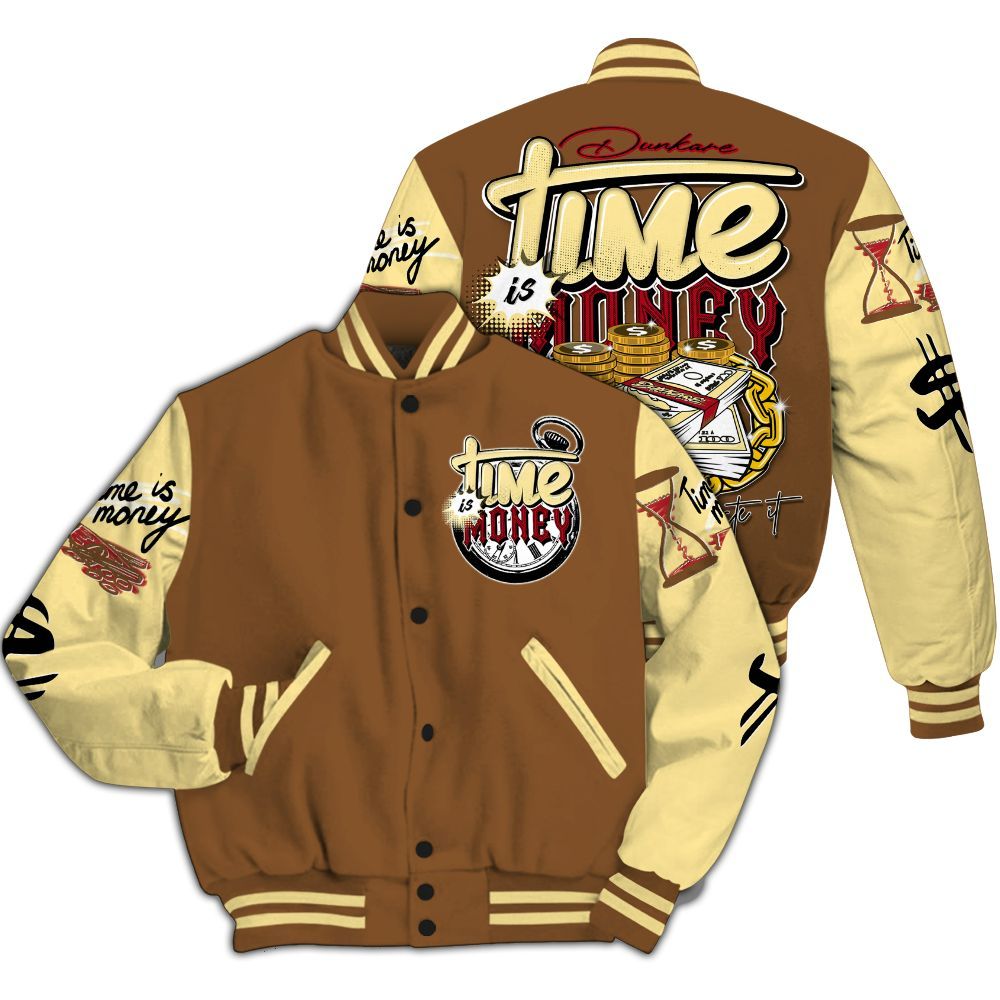 Varsity Jacket To Match Air Max 90 Escape - Time Is Money All Over Print