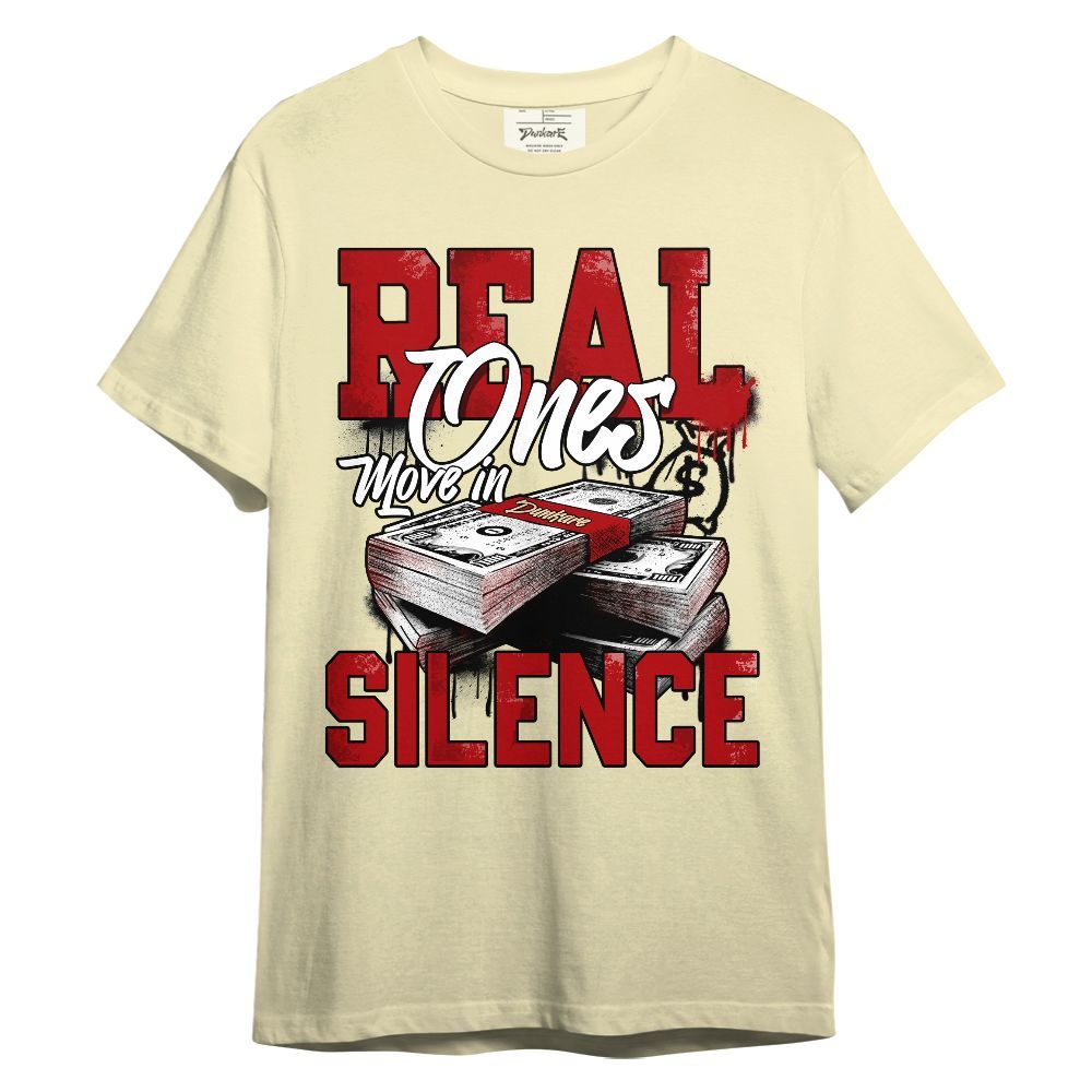 Shirt To Match Dunk Low Strawberry Waffle - Move In Silence Money Retro Unisex Shirt
