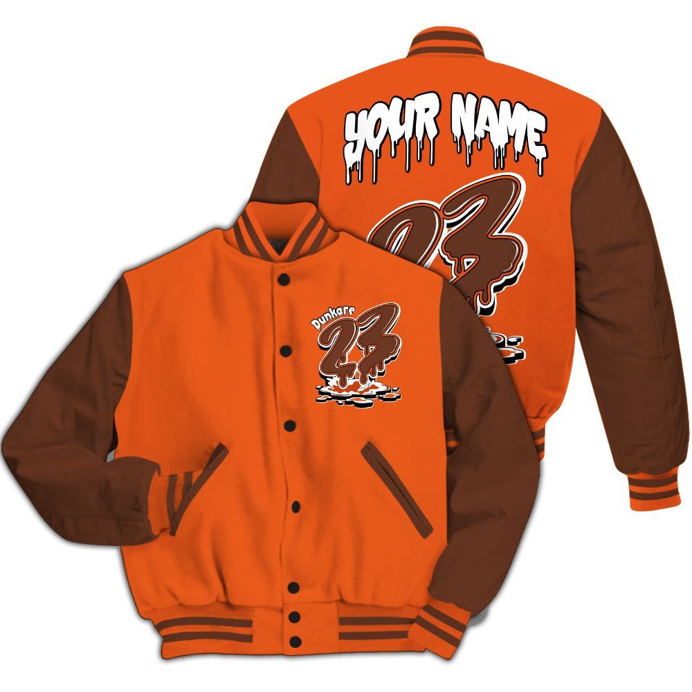 Varsity Jacket To Match High OG Starfish 1s - Custom Name 23 Drip All Over Print