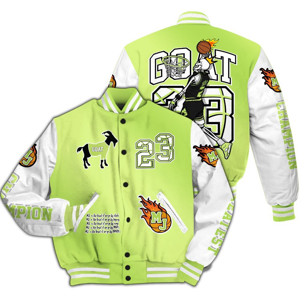 Varsity Jacket To Match Air Max SNDR Volt - 23 G.0.A.T Jump Up Basketball All Over Print