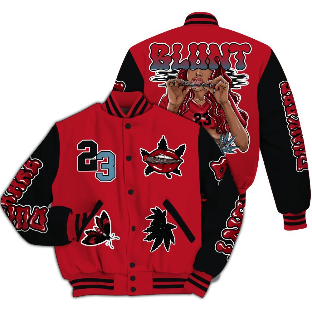 Varsity Jacket To Match Retro Raging Bull 5s - Bluntz Unique All Over Print