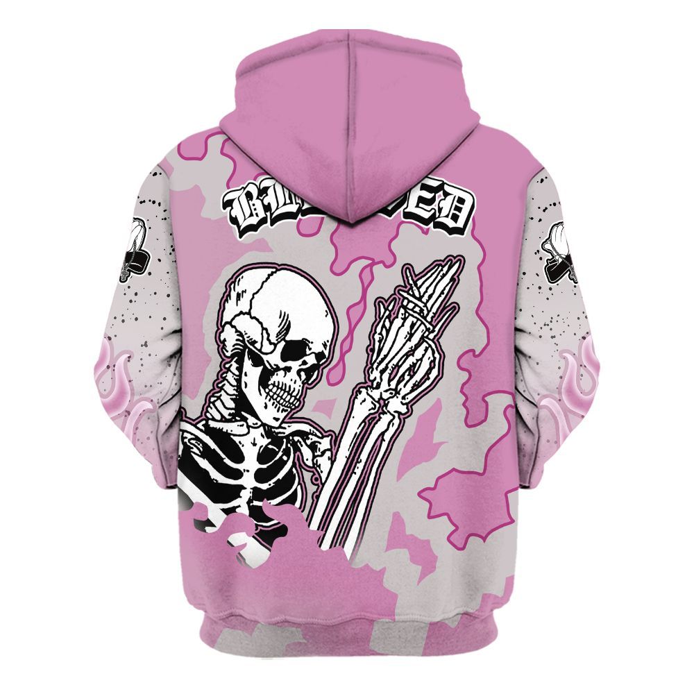 Hoodie To Match Neutral Grey Black White Orchid 4s - Prayed For Enemies Graphic Blessing All Over Print