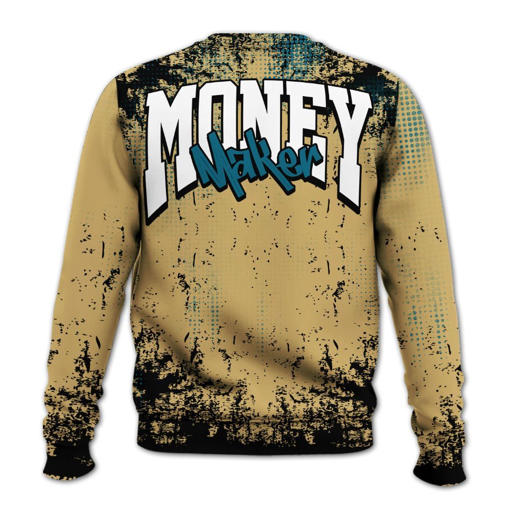 Sweatshirt To Match Retro Cacao Wow 4s - Move In Silence Money Street Retro All Over Print