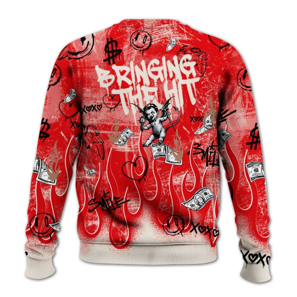 Sweatshirt To Match Low OG Howard University 1s - This That Sauce Angel All Over Print