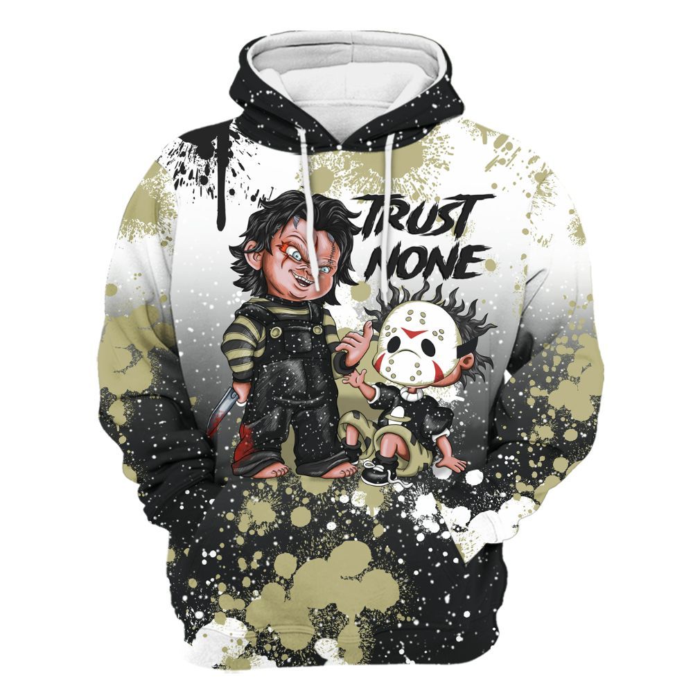 Hoodie To Match Oreo 2026 6s - Trust No One Scary All Over Print