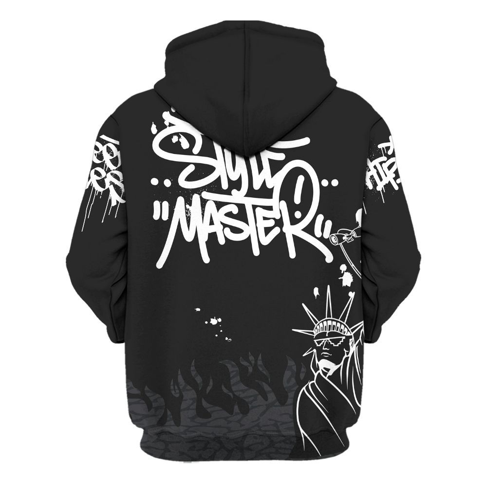 Hoodie To Match Black Cat 3s - Graphic Fck Around Find Out All Over Print