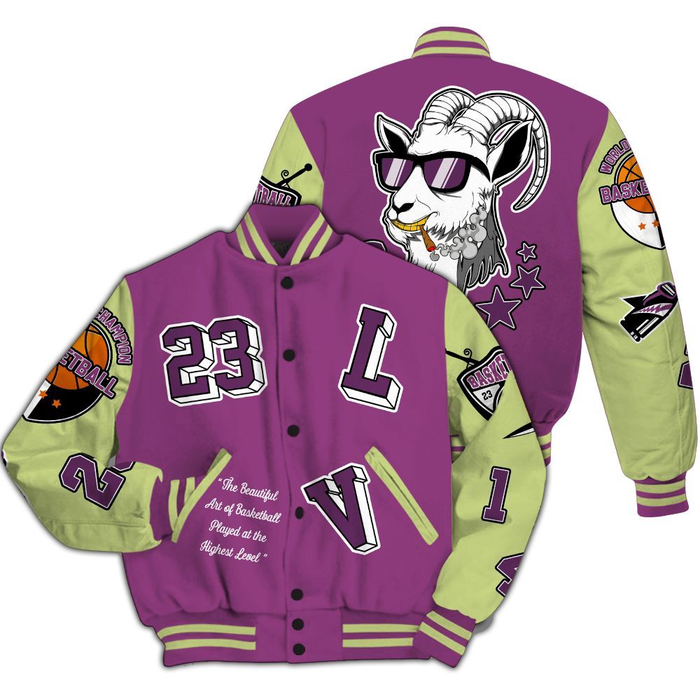 Varsity Jacket To Match Ja 2 Staregazer - The GOAT Got Em Streetwear All Over Print