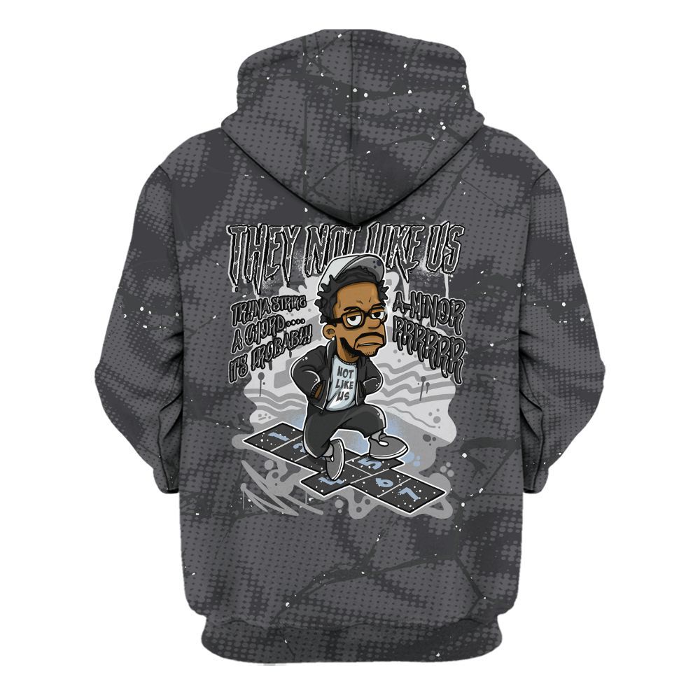 Hoodie To Match Reverse Oreo 6s - Hopscotch Dislike Us Graphic Crack All Over Print