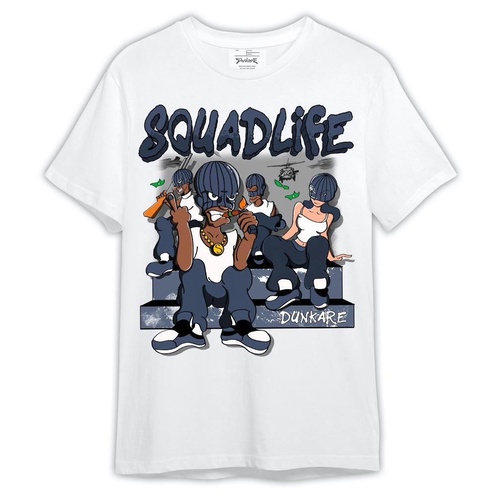 Shirt To Match Low Diffused Blue 11s - Squad Life Shirt Outfit 0605 LGH