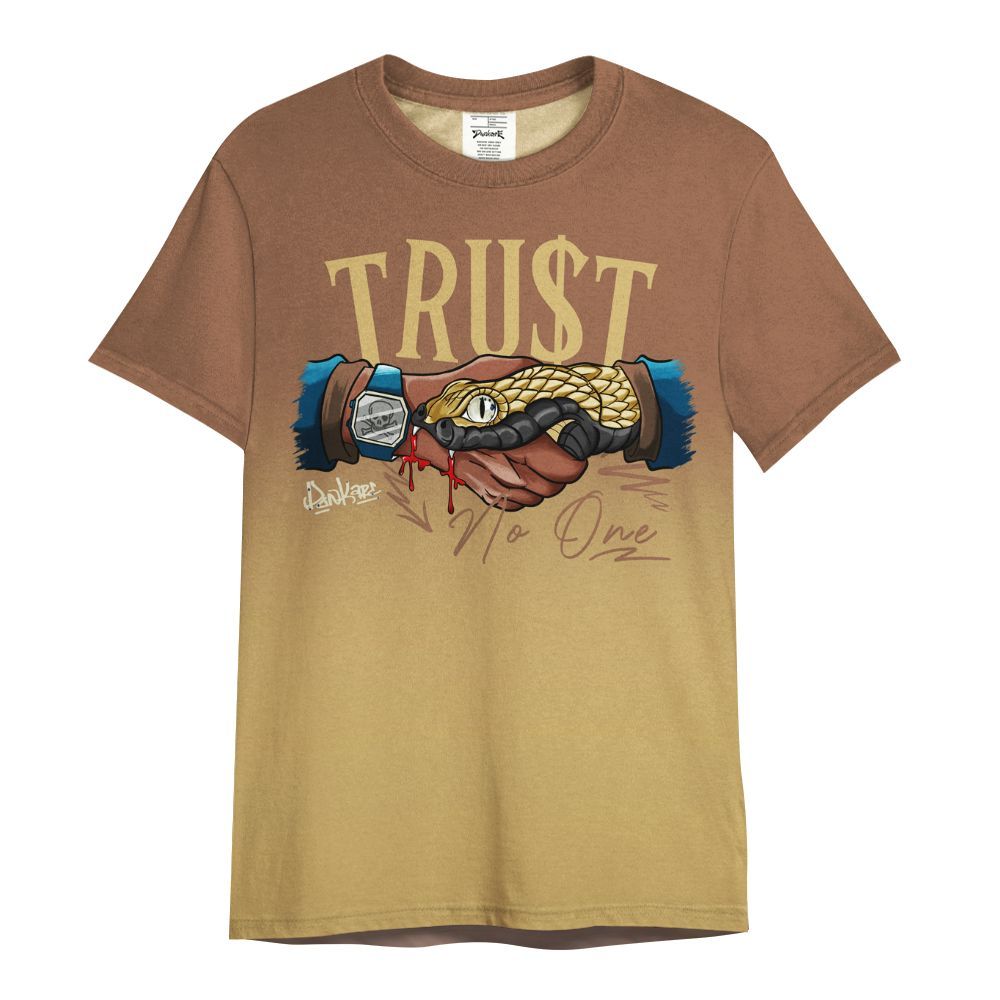 Shirt To Match Retro Cacao Wow 4s - Snake Trust No One Drip All Over Print