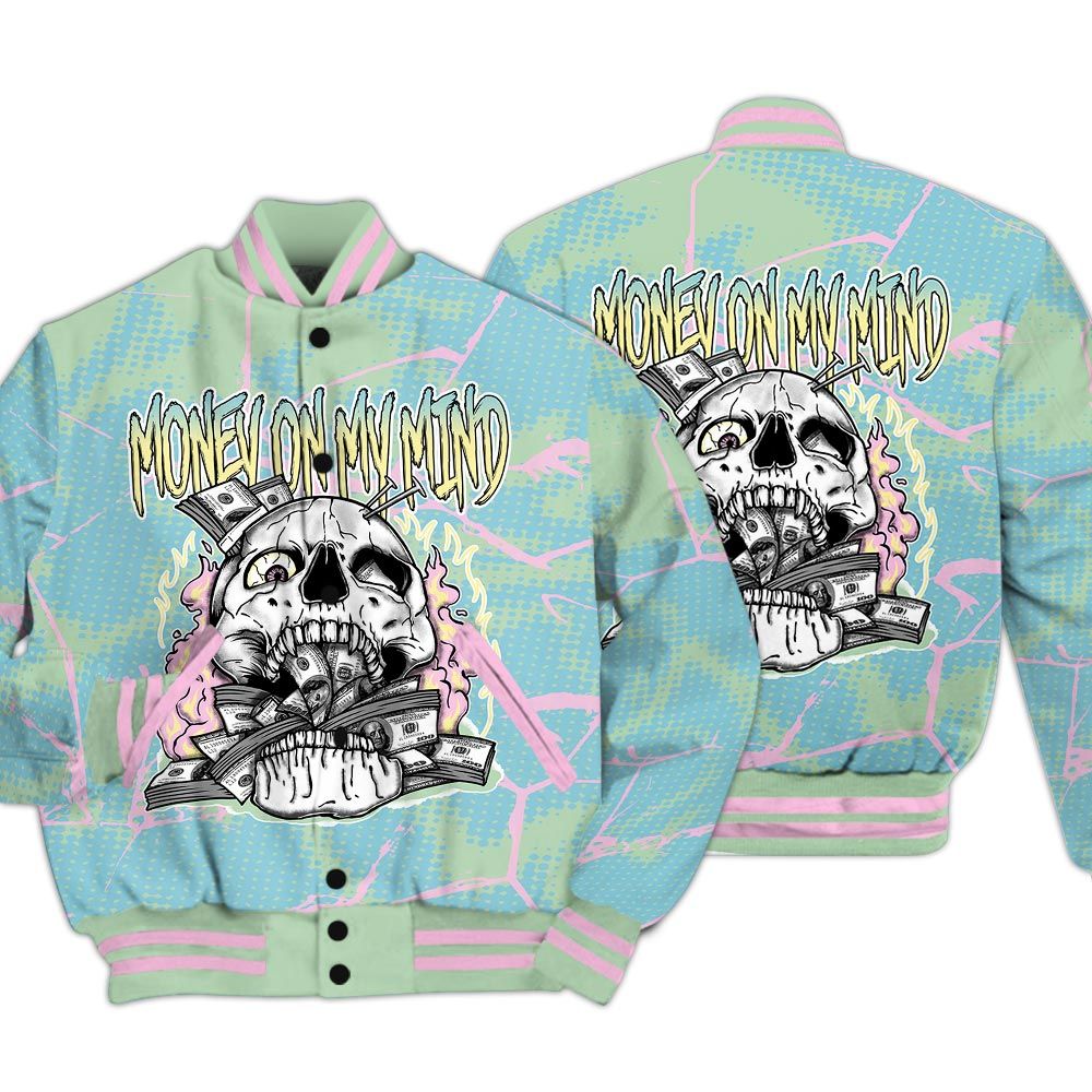 Varsity Jacket To Match SB Dunk Low Visty - MOMM Skeleton Crack Varsity Jacket Unisex