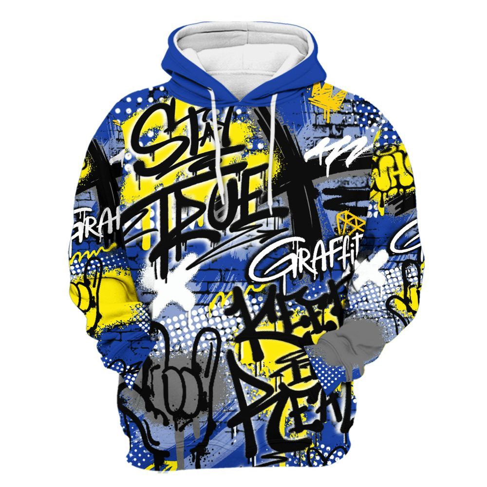 Hoodie To Match Laney 14s - True It Real Graffiti Streetwear All Over Print