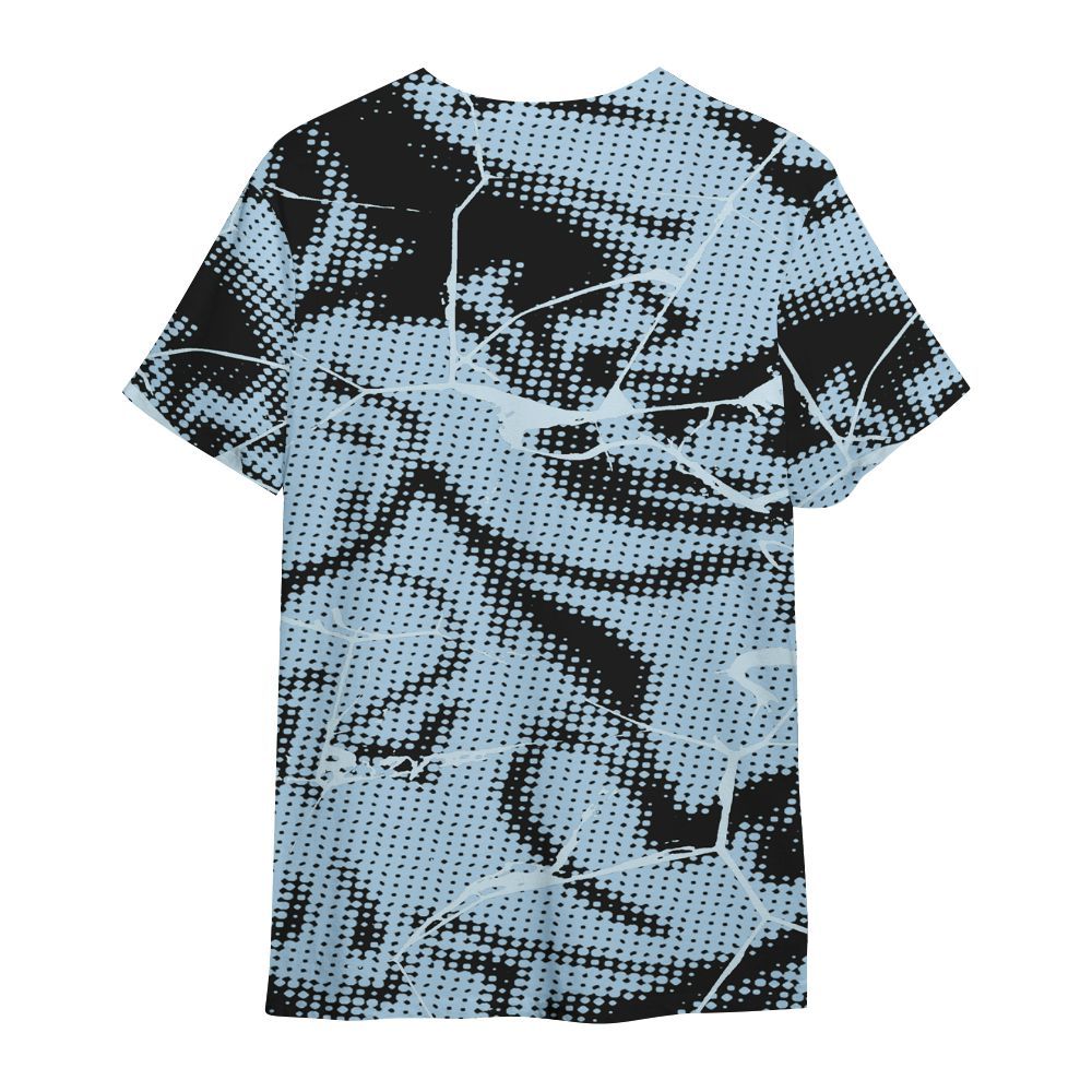 Shirt To Match Foamposite One Psychic Blue - Dislike Us Crack All Over Print