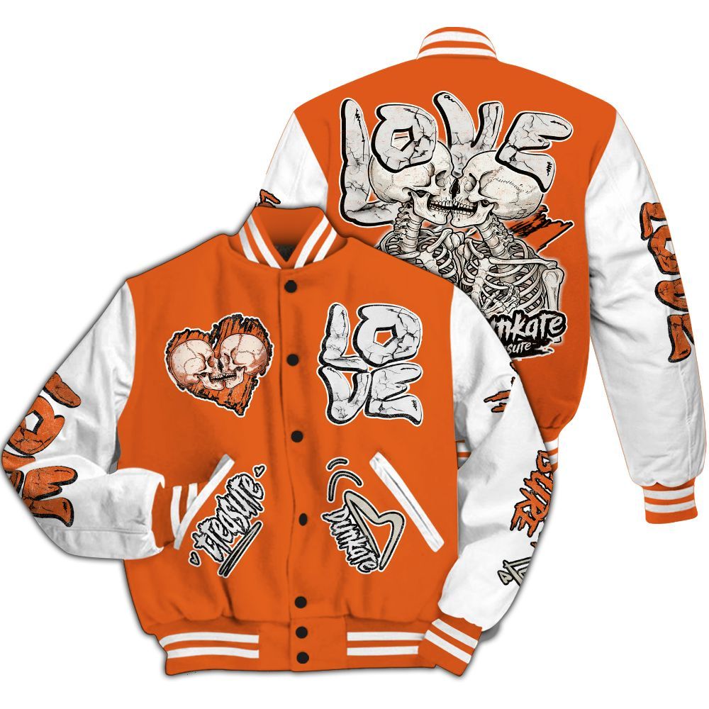 Varsity Jacket To Match High OG Starfish 1s - Skull Bear All Over Print