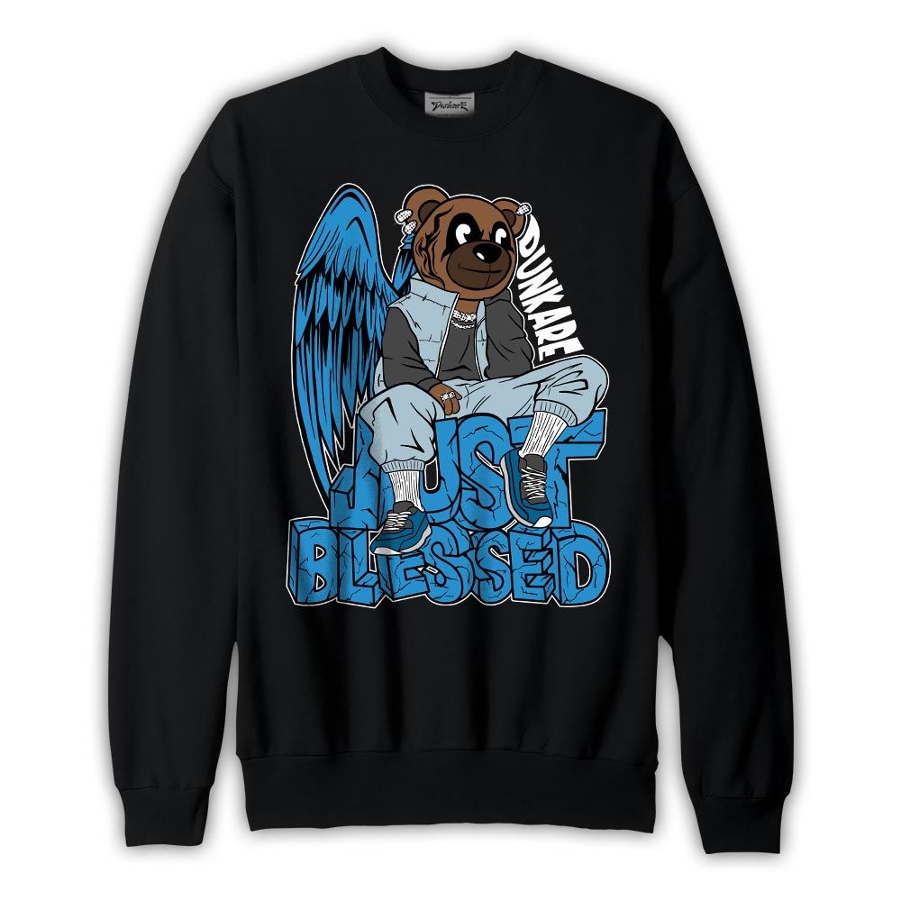 Sweatshirt To match Powder Blue 9s Sweatshirt - Blessing Bear Graphic