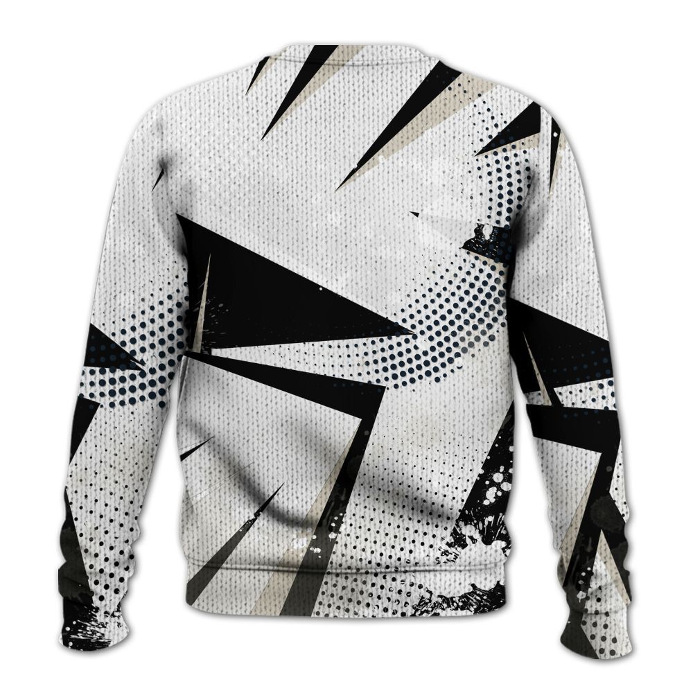 Knitted Sweater To Match Retro Reverse Metallic 5s - Poly Trust No One Dripping