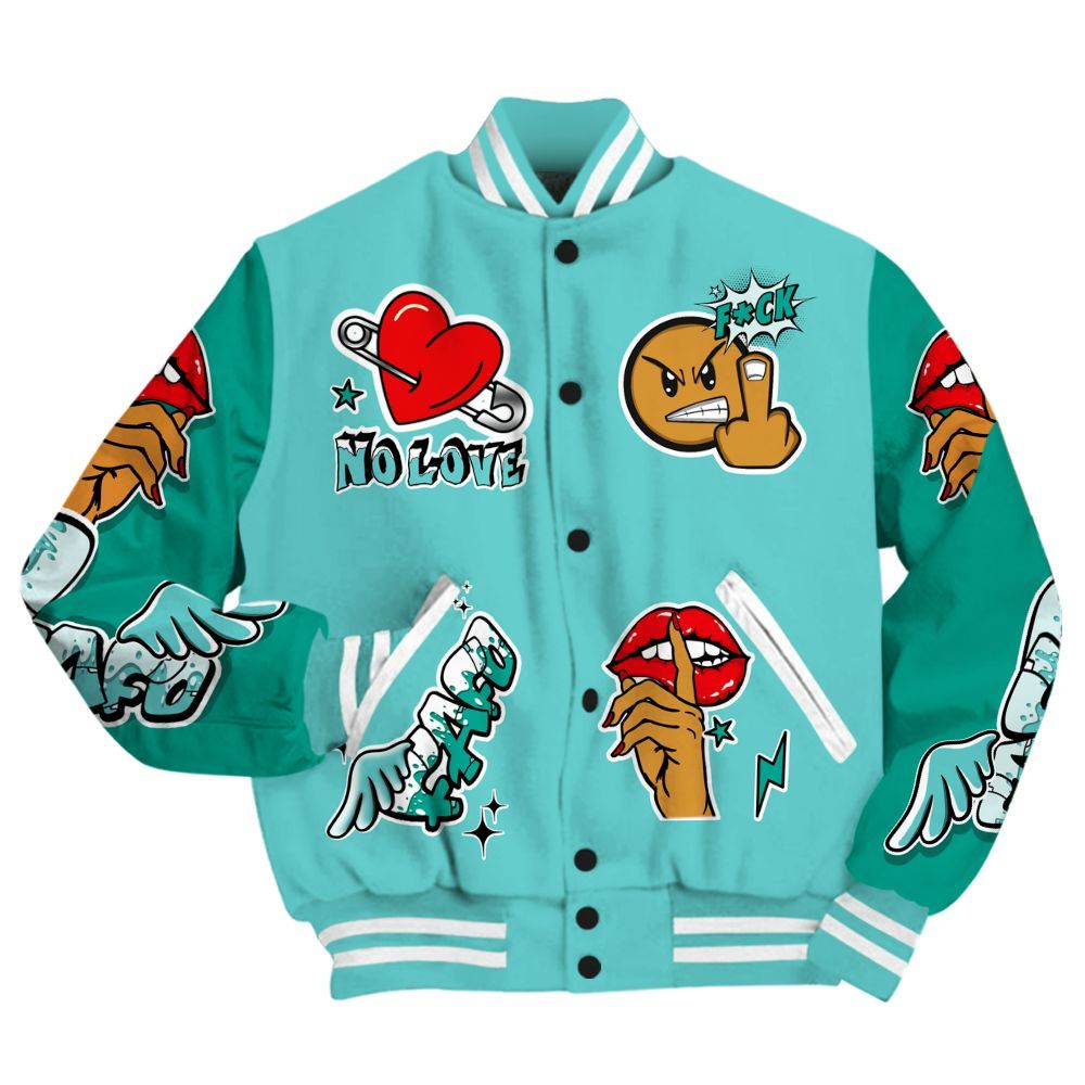 Varsity Jacket To Match KD 4 Easter Mint Candy - FK Around Find Out All Over Print