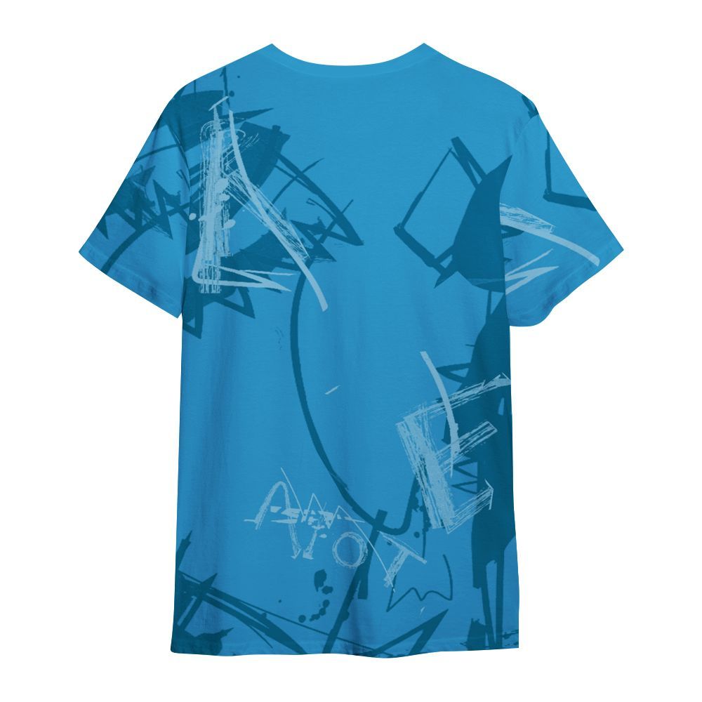 Shirt To Match Powder Blue 9s - Allen Answer Skeleton Messyz All Over Print