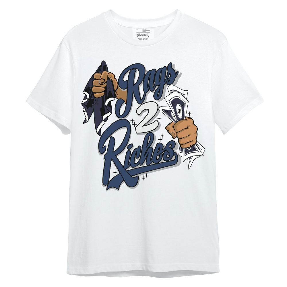 Shirt To Match Low 85 Metallic Blue 1s - Rag 2 Riches Unisex Shirt