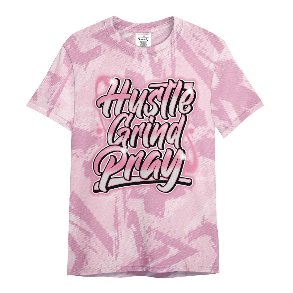 Shirt To Match Orchid 4s - Hustles And Prayer Graphic Halftone All Over Print