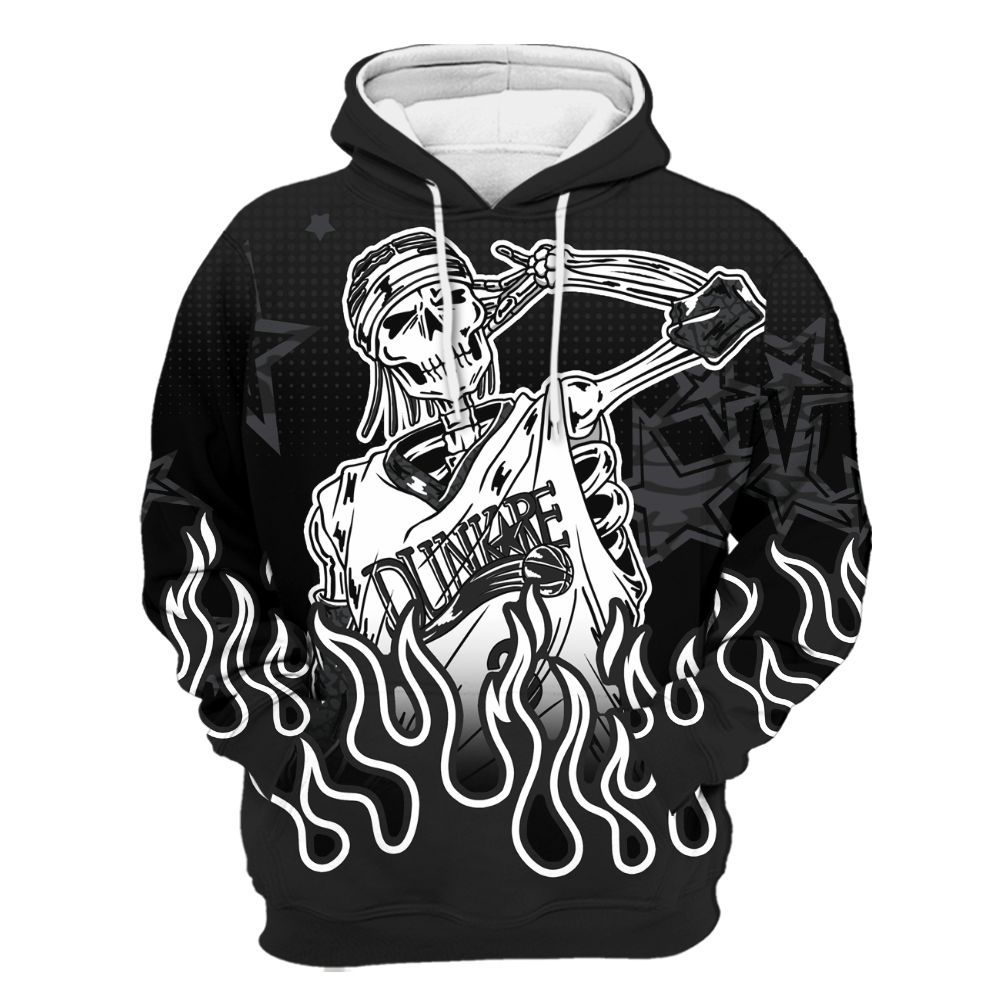 Hoodie To Match Black Cat 3s - Allen Answer Unique Fire Custom Name All Over Print