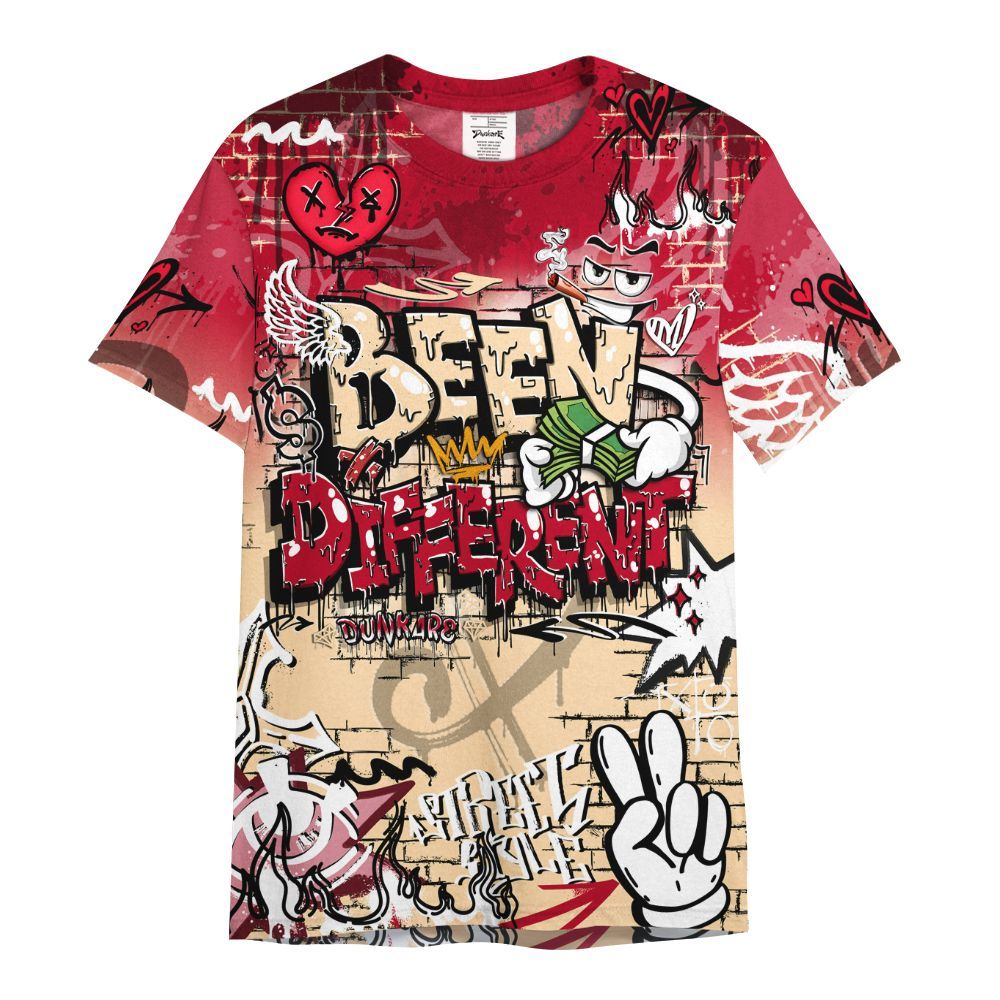 Shirt To Match Retro Pizza GS 4s - Been Dif2erent Drip Graffiti All Over Print