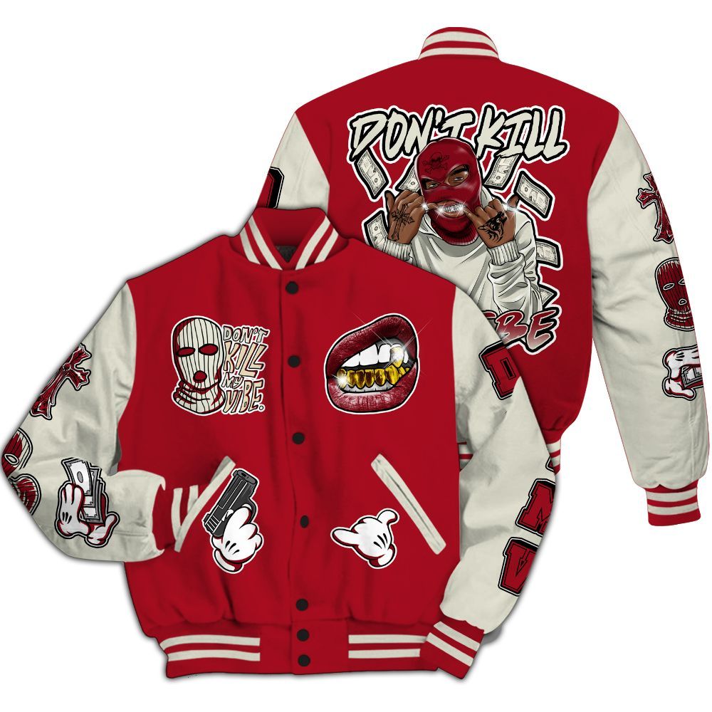 Varsity Jacket To Match 2025 High OG Cinnabar 1s - Vibe.Unique All Over Print