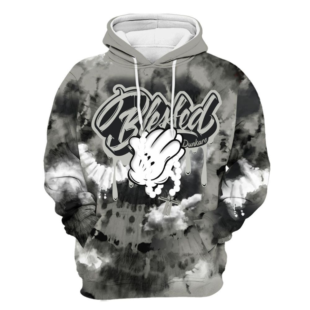 Hoodie To Match High Satin Shadow 1s - God Blessed Tie Dye All Over Print