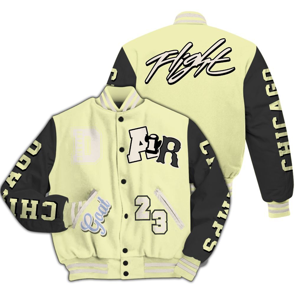 Varsity Jacket To Match Luminous Green 5s - AIR Number 23 GOAT All Over Print