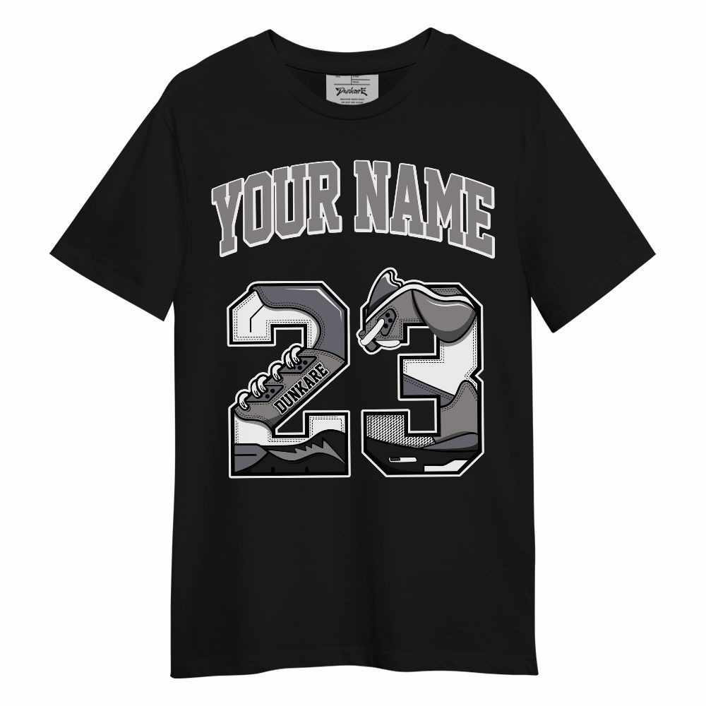 Shirt To Match Cool Grey 11s - Custom Name Number 23 5s Unisex Shirt