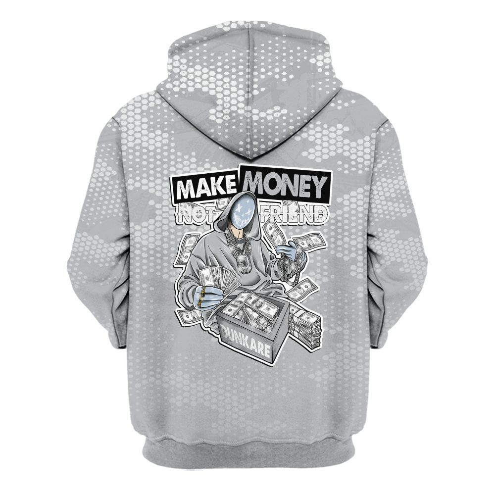 Hoodie To Match Low OG Wolf Grey 1s - Make Moneys Unique All Over Print