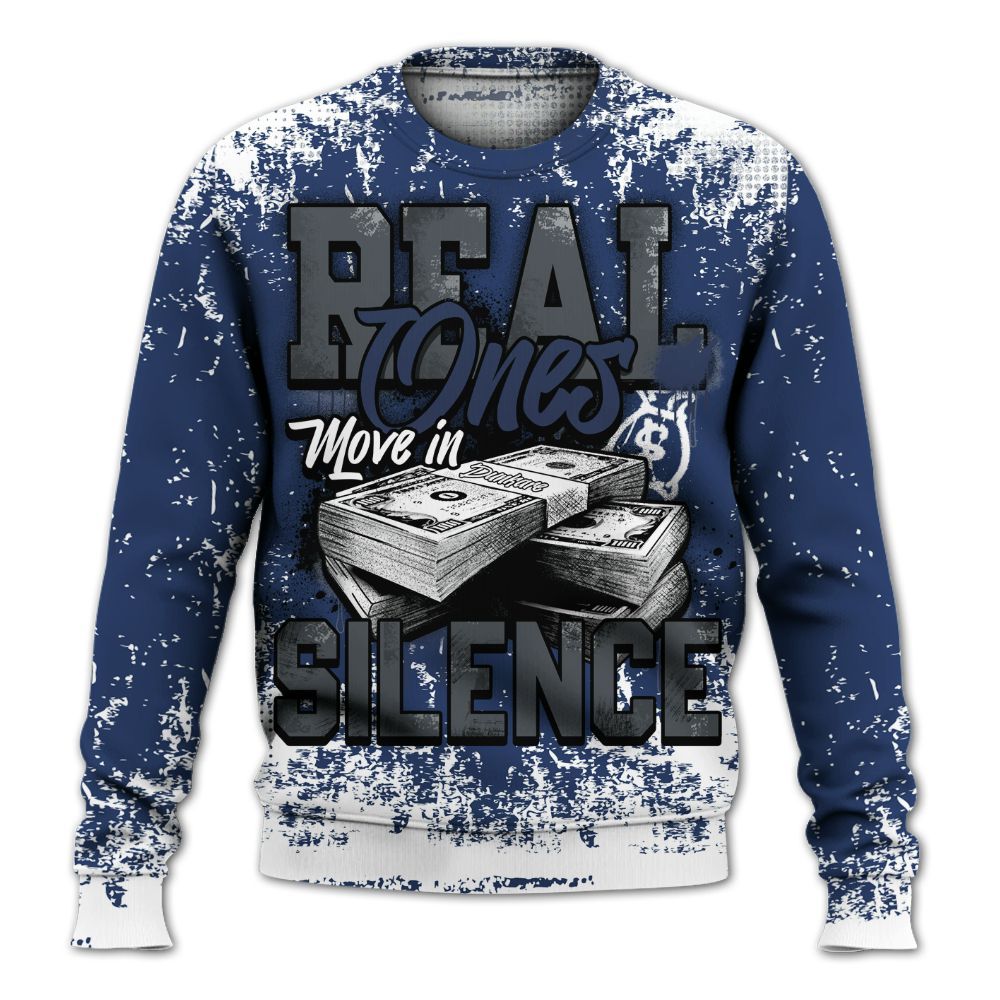 Sweatshirt To Match Retro Flint 13s - Move In Silence Money Street Retro All Over Print