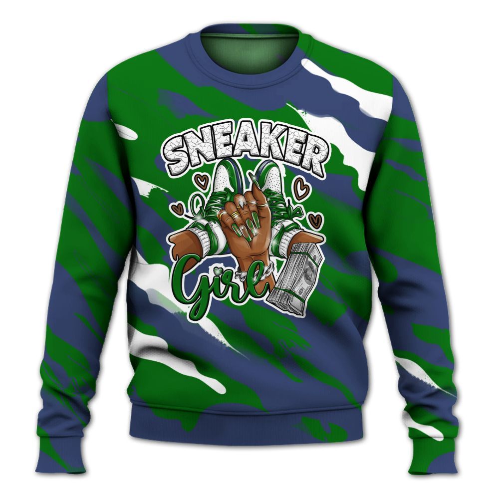 Sweatshirt To Match Midnight Navy 13s - Sneakerz Girlz Colored All Over Print