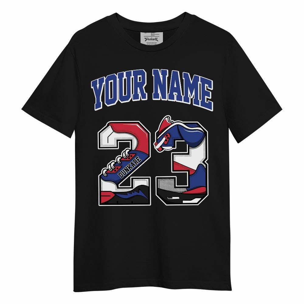 Shirt To Match Air Griffey Max USA Red White Blue 1s - Custom Name Number 23 5s Unisex Shirt