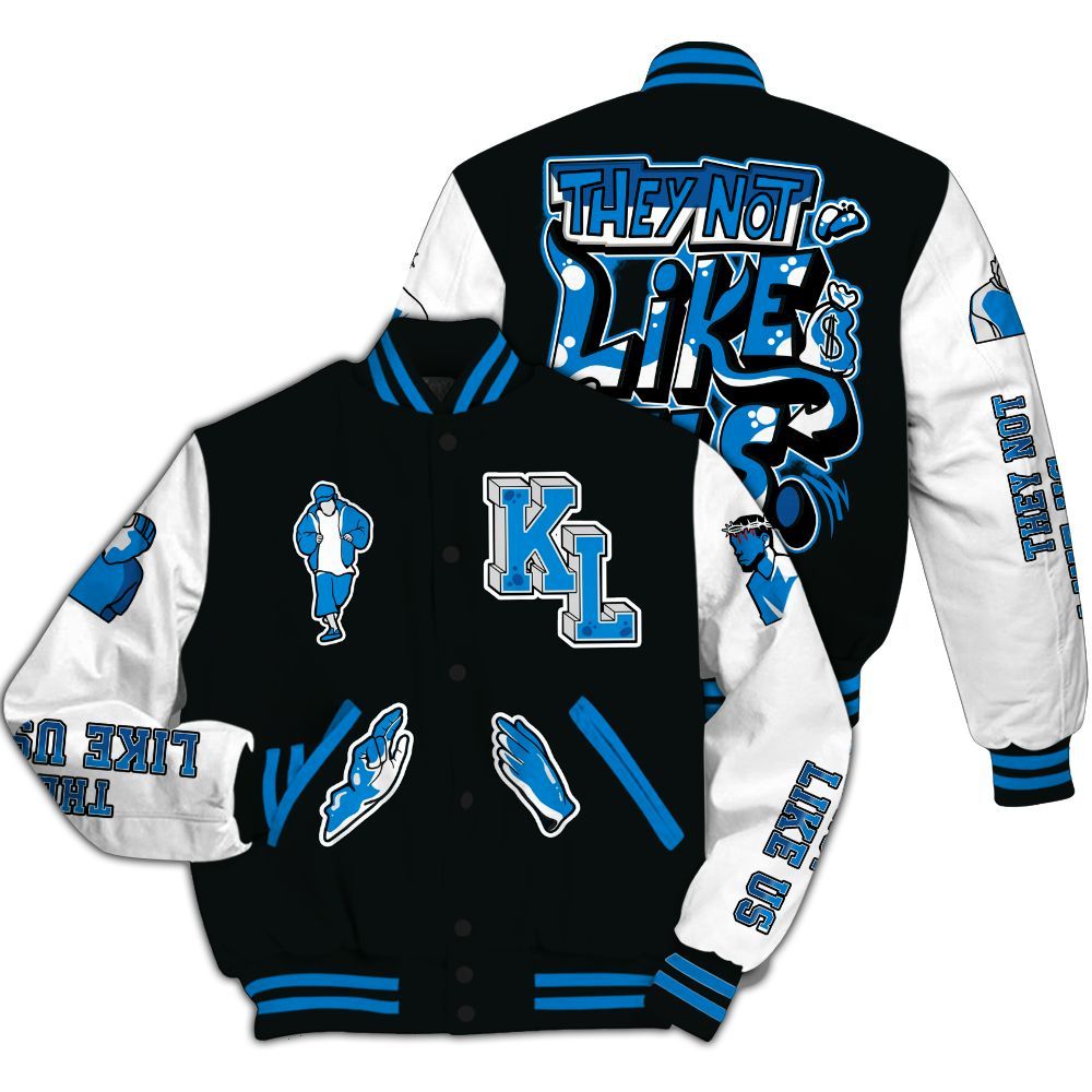 Varsity Jacket To Match High OG FragmentxULA White Black 1s - Dislike Us Graphic All Over Print
