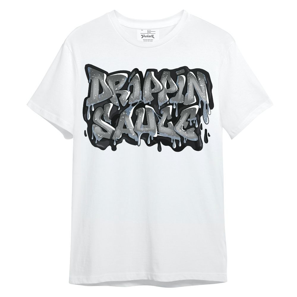 Shirt To Match Reverse Black White 6s - Drippin Sauce Typography Unisex Shirt